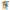BipolarBear design showing a half-yellow, half-blue bear with contrasting emotions—sun and confetti on one side, rain and clouds on the other. The bear wears a scarf and 'BipolarBear' is stitched below in yellow and blue.