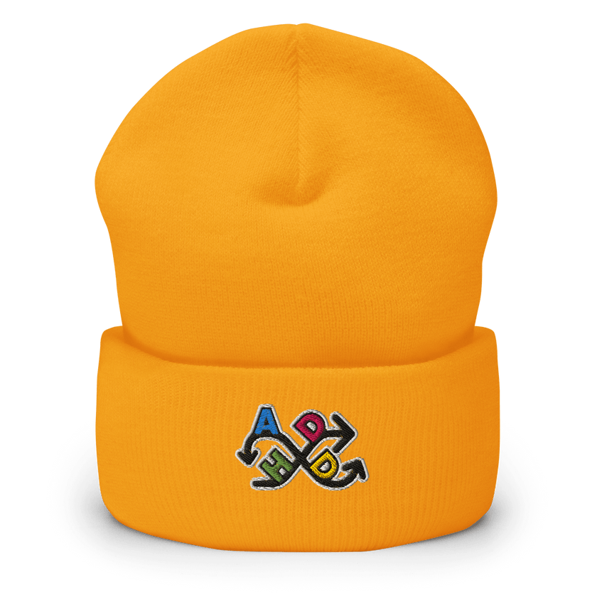 ADHD — ADHD Awareness Beanie by Lumo — mental health apparel for overthinkers