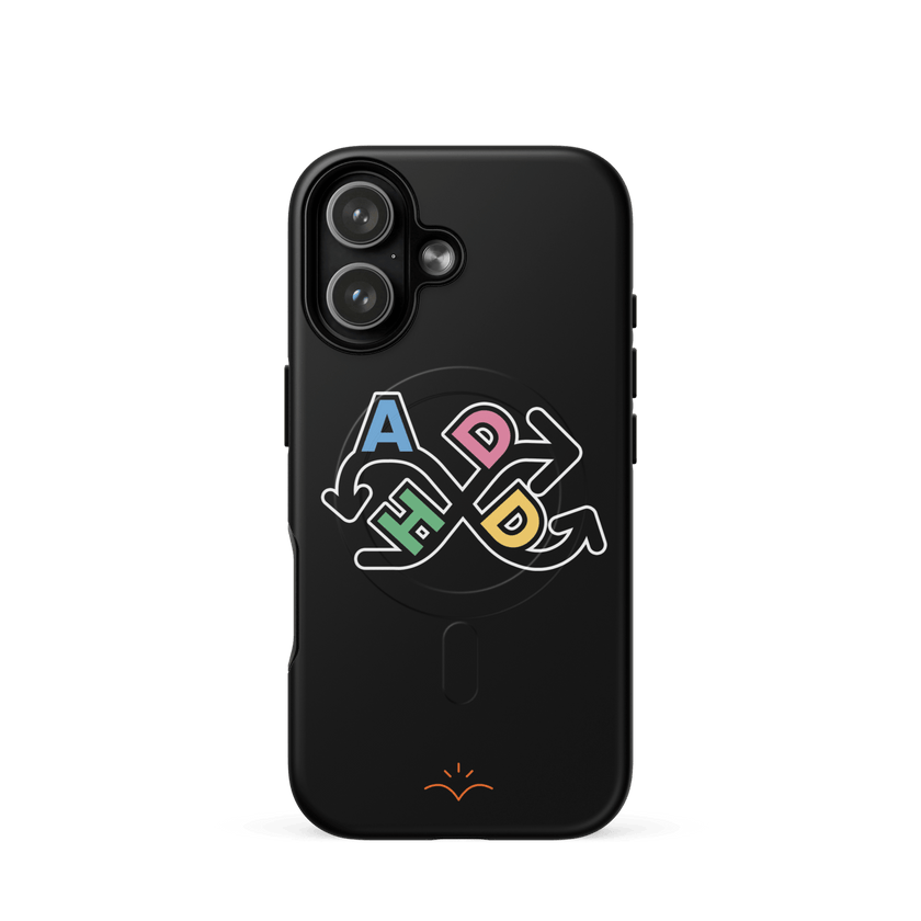 ADHD — ADHD Awareness MagSafe® Tough Case for iPhone® by Lumo — mental health apparel for overthinkers