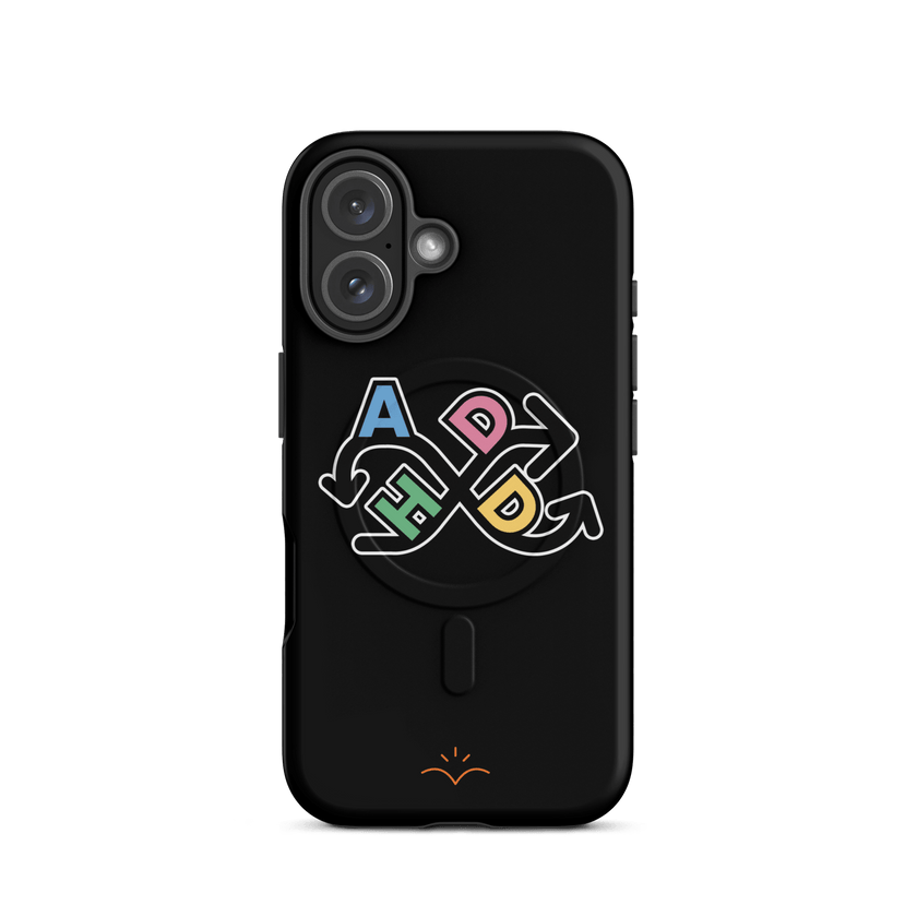 ADHD — ADHD Awareness MagSafe® Tough Case for iPhone® by Lumo — mental health apparel for overthinkers