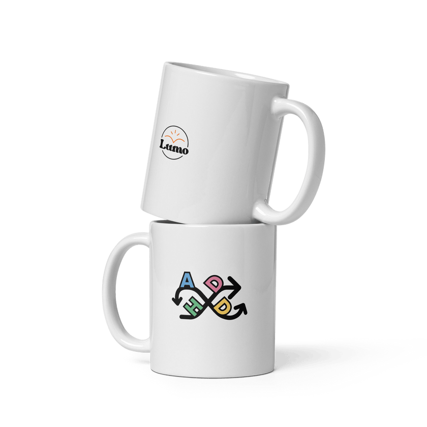 ADHD — ADHD Awareness Mug by Lumo — mental health apparel for overthinkers