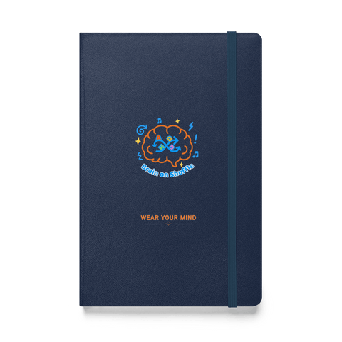 ADHD Shuffle — ADHD Awareness Hardcover Notebook by Lumo — mental health apparel for overthinkers