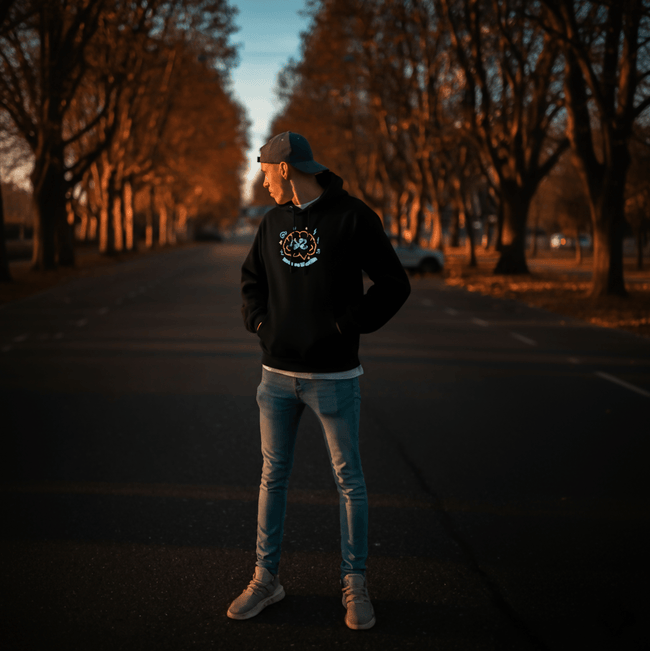 ADHD Shuffle — ADHD Awareness Hoodie by Lumo — mental health apparel for overthinkers