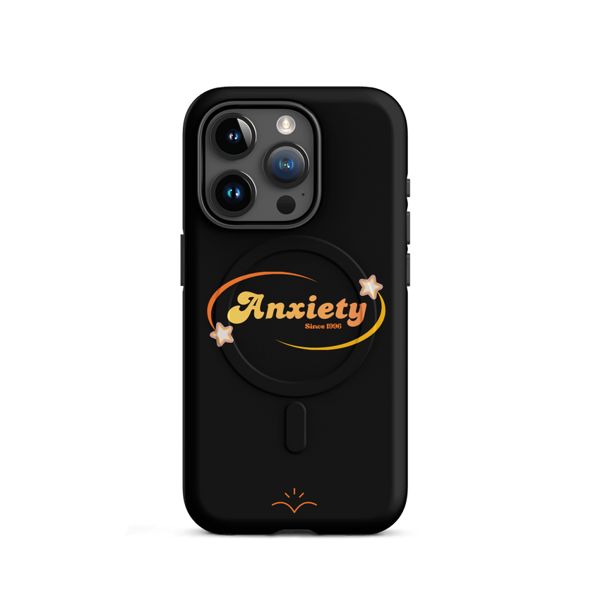 Anxiety — Mental Health Awareness MagSafe® Tough Case for iPhone® by Lumo — mental health apparel for overthinkers