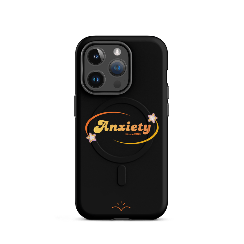 Anxiety — Mental Health Awareness MagSafe® Tough Case for iPhone® by Lumo — mental health apparel for overthinkers