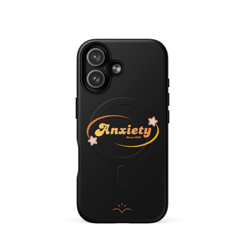 Anxiety — Mental Health Awareness MagSafe® Tough Case for iPhone® by Lumo — mental health apparel for overthinkers