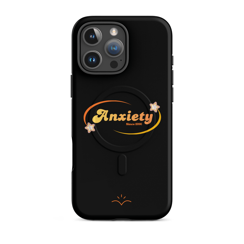Anxiety — Mental Health Awareness MagSafe® Tough Case for iPhone® by Lumo — mental health apparel for overthinkers