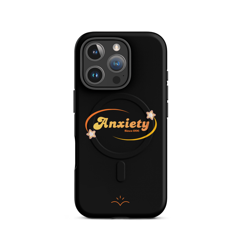 Anxiety — Mental Health Awareness MagSafe® Tough Case for iPhone® by Lumo — mental health apparel for overthinkers