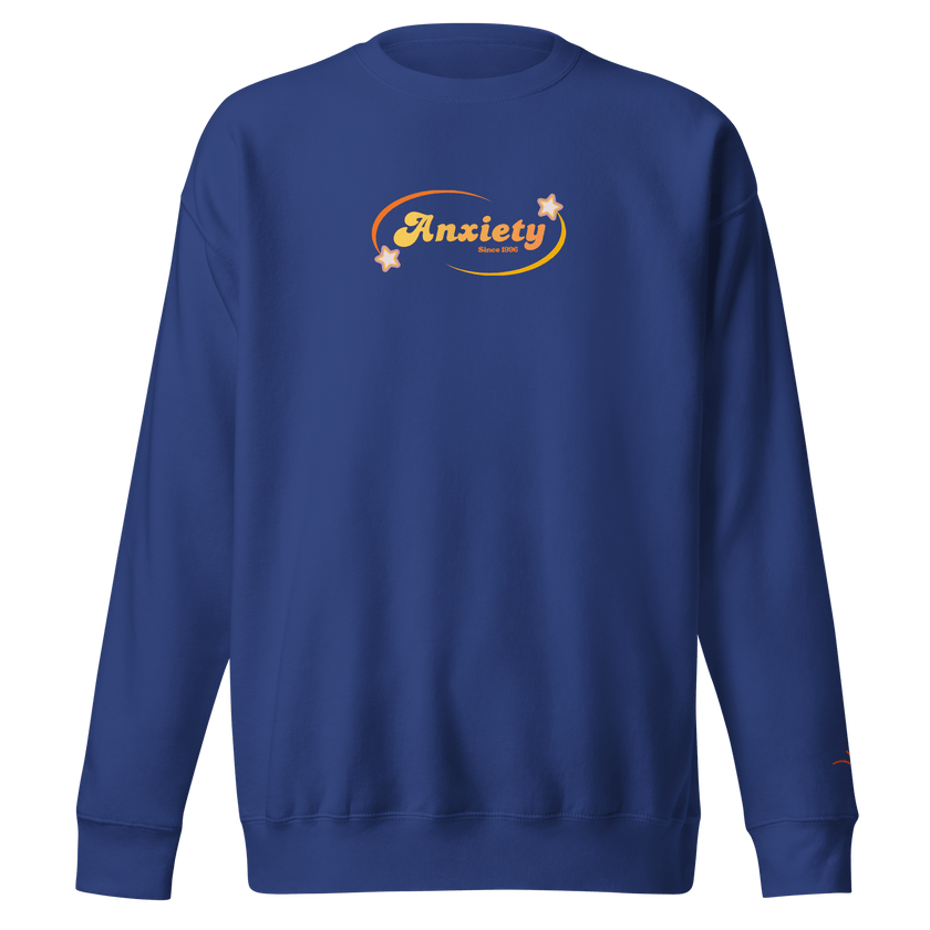Anxiety — Mental Health Awareness Sweatshirt by Lumo — mental health apparel for overthinkers