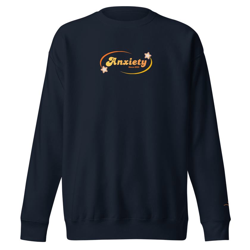 Anxiety — Mental Health Awareness Sweatshirt by Lumo — mental health apparel for overthinkers