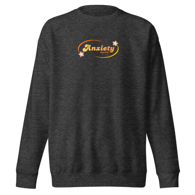 Anxiety — Mental Health Awareness Sweatshirt by Lumo — mental health apparel for overthinkers