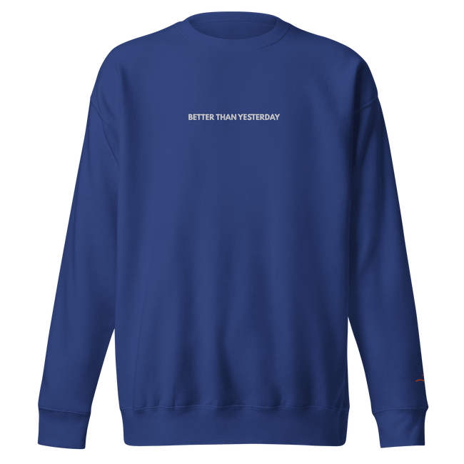 Better Than Yesterday – Mental Health Sweatshirt by Lumo — mental health apparel for overthinkers