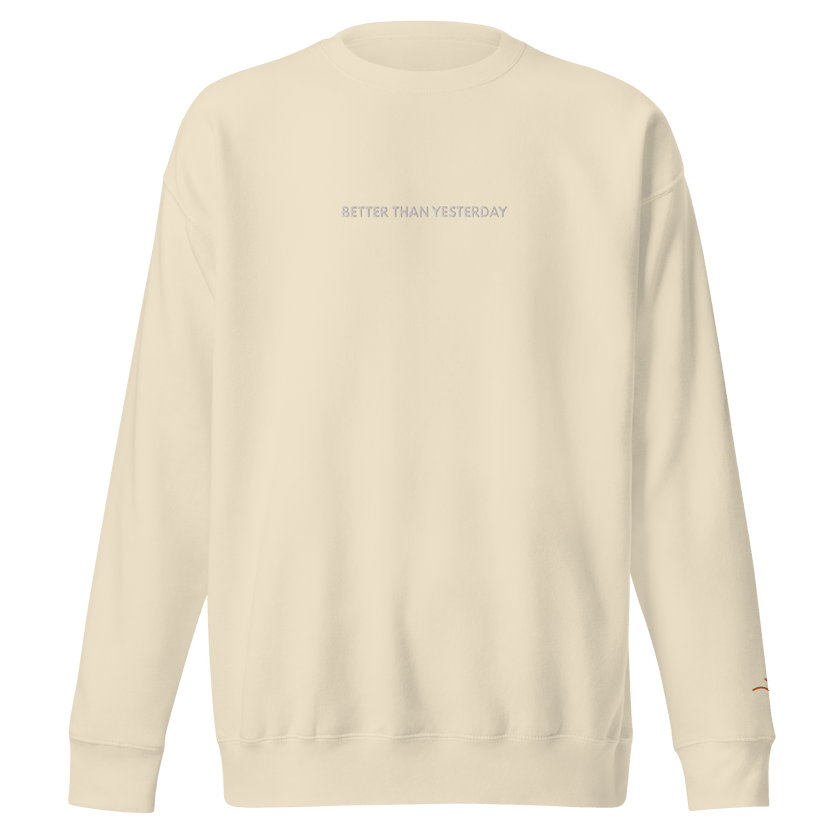 Better Than Yesterday – Mental Health Sweatshirt by Lumo — mental health apparel for overthinkers
