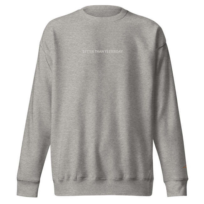 Better Than Yesterday – Mental Health Sweatshirt by Lumo — mental health apparel for overthinkers
