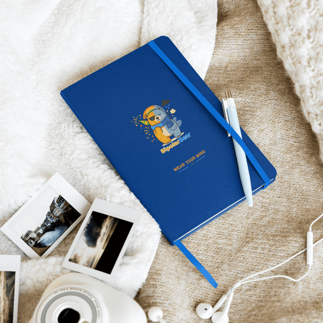 BipolarBear™ — Bipolar Awareness Hardcover Notebook by Lumo — mental health apparel for overthinkers