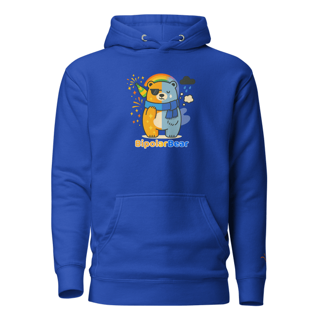 BipolarBear™ — Bipolar Awareness Hoodie by Lumo — mental health apparel for overthinkers