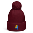 BipolarBear™ — Bipolar Awareness Pom Pom Beanie by Lumo — mental health apparel for overthinkers