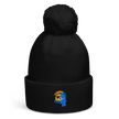 BipolarBear™ — Bipolar Awareness Pom Pom Beanie by Lumo — mental health apparel for overthinkers