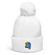 BipolarBear™ — Bipolar Awareness Pom Pom Beanie by Lumo — mental health apparel for overthinkers