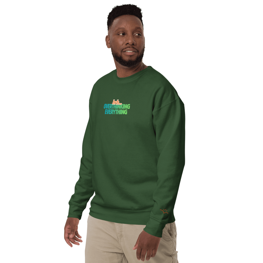 BRB. Overthinking Everything — Overthinking & Anxiety Sweatshirt by Lumo — mental health apparel for overthinkers