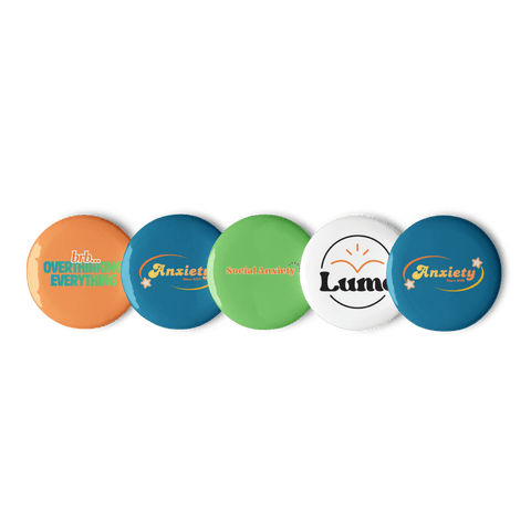 Everyday Feelings — Emotions & Mental Health Pin Set by Lumo — mental health apparel for overthinkers