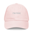 I’m Fine — Emotional & Mental Health Cap by Lumo — mental health apparel for overthinkers
