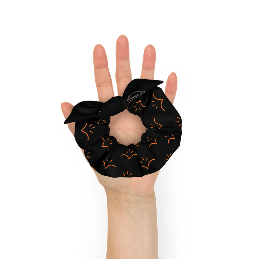 Lumo Logo Recycled Scrunchie by Lumo — mental health apparel for overthinkers