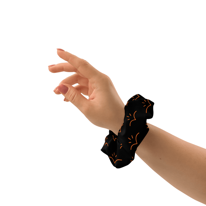 Lumo Logo Recycled Scrunchie by Lumo — mental health apparel for overthinkers