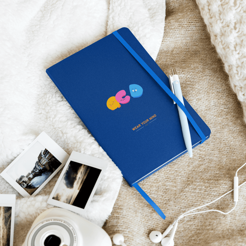 OCDoodles™ — OCD Awareness Hardcover Notebook by Lumo — mental health apparel for overthinkers
