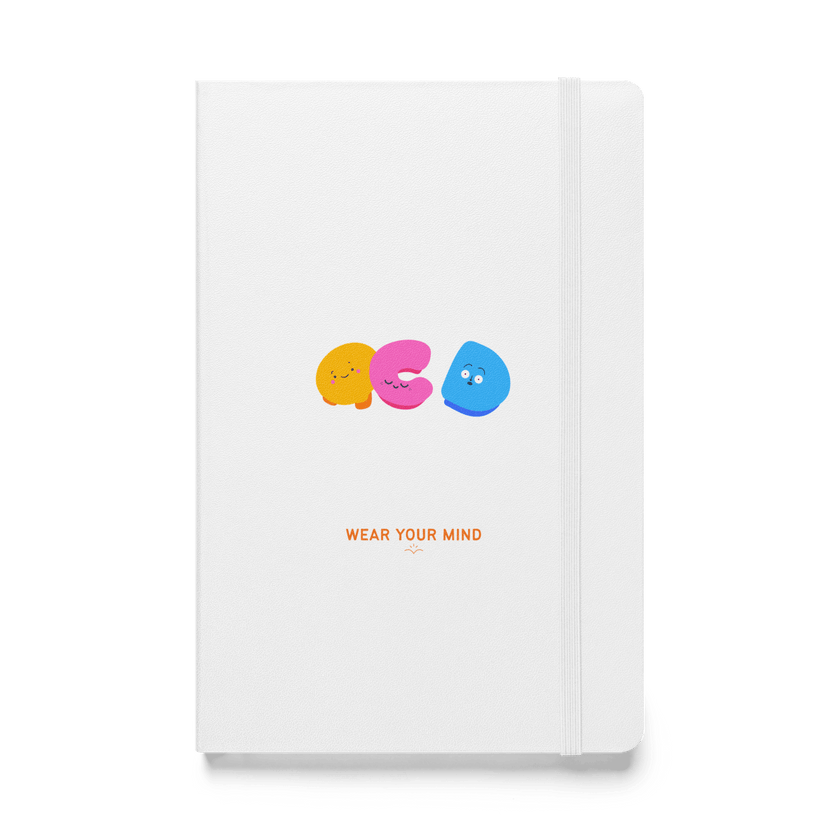 OCDoodles™ — OCD Awareness Hardcover Notebook by Lumo — mental health apparel for overthinkers
