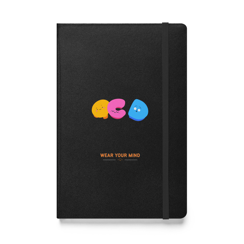 OCDoodles™ — OCD Awareness Hardcover Notebook by Lumo — mental health apparel for overthinkers