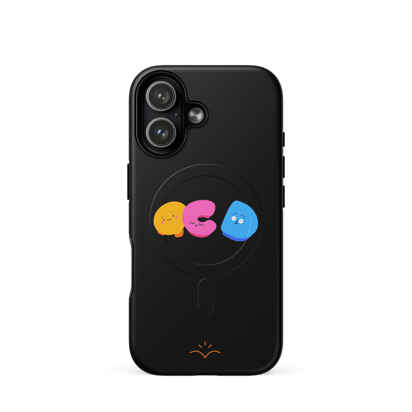OCDoodles™ — OCD Awareness MagSafe® Tough Case for iPhone® by Lumo — mental health apparel for overthinkers