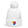 OCDoodles™ — OCD Awareness Pom Pom Beanie by Lumo — mental health apparel for overthinkers