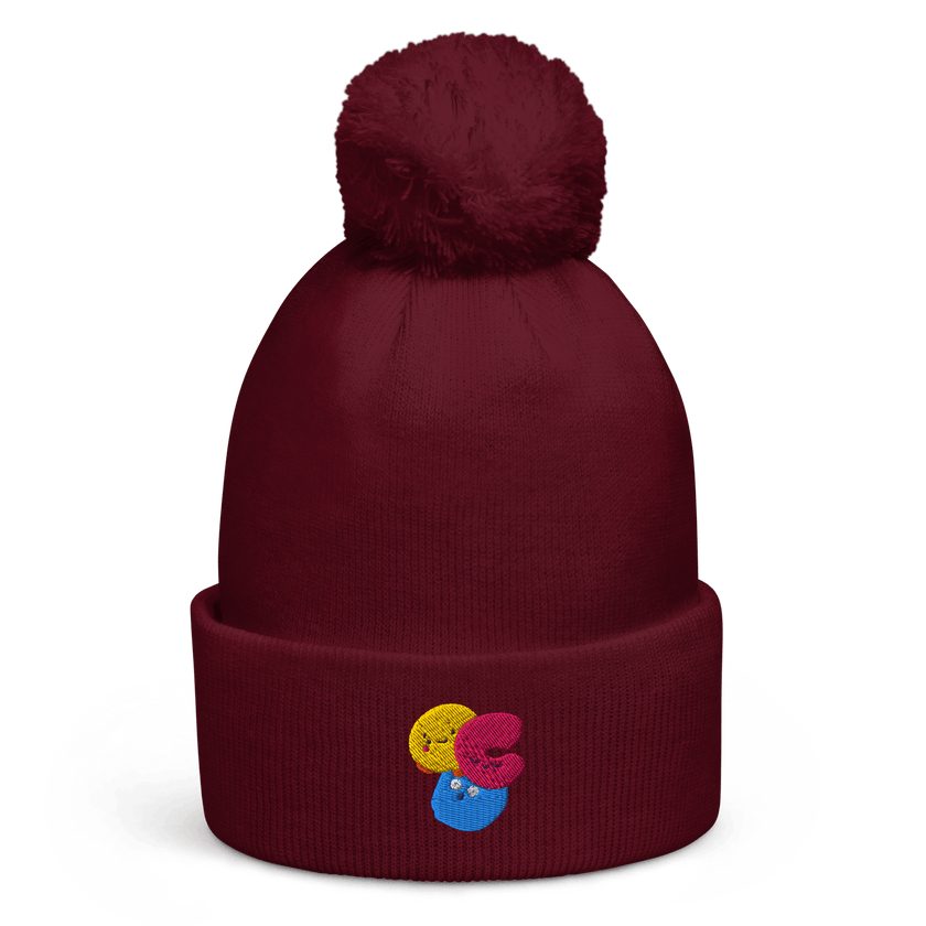 OCDoodles™ — OCD Awareness Pom Pom Beanie by Lumo — mental health apparel for overthinkers