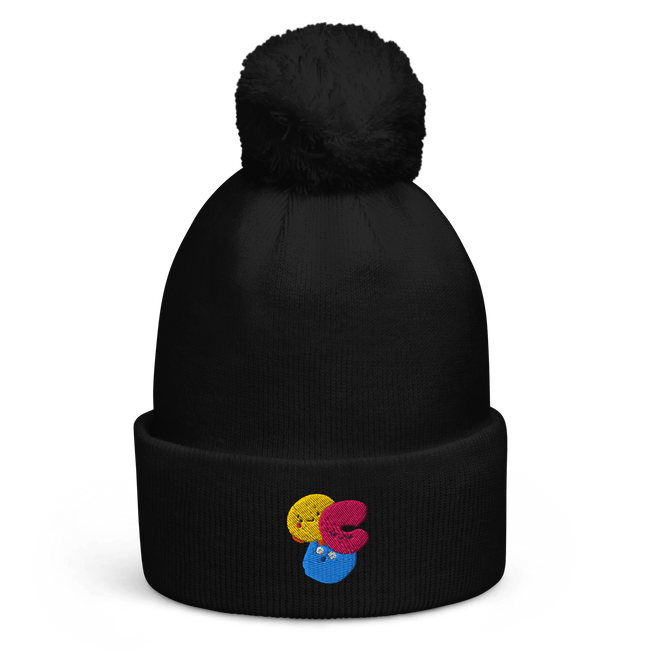 OCDoodles™ — OCD Awareness Pom Pom Beanie by Lumo — mental health apparel for overthinkers