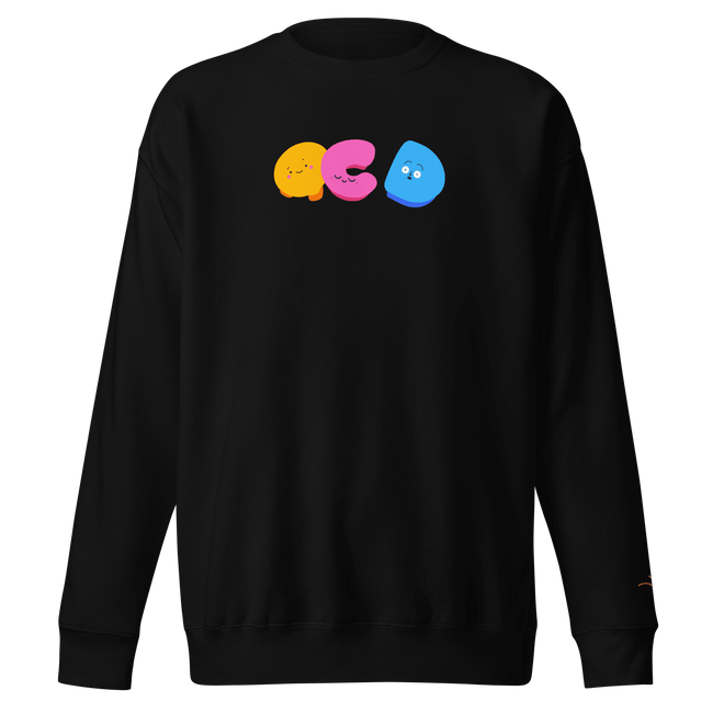 OCDoodles™ — OCD Awareness Sweatshirt by Lumo — mental health apparel for overthinkers