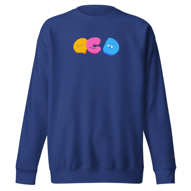 OCDoodles™ — OCD Awareness Sweatshirt by Lumo — mental health apparel for overthinkers