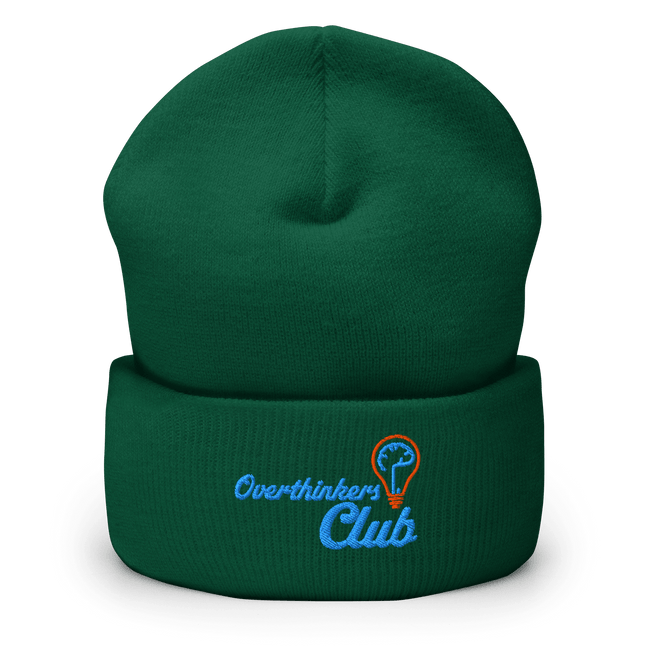 Overthinkers Club — Overthinking & Anxiety Beanie by Lumo — mental health apparel for overthinkers