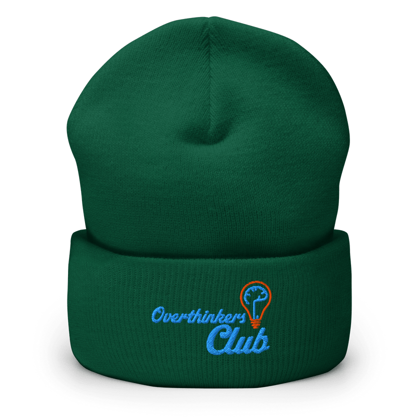 Overthinkers Club — Overthinking & Anxiety Beanie by Lumo — mental health apparel for overthinkers