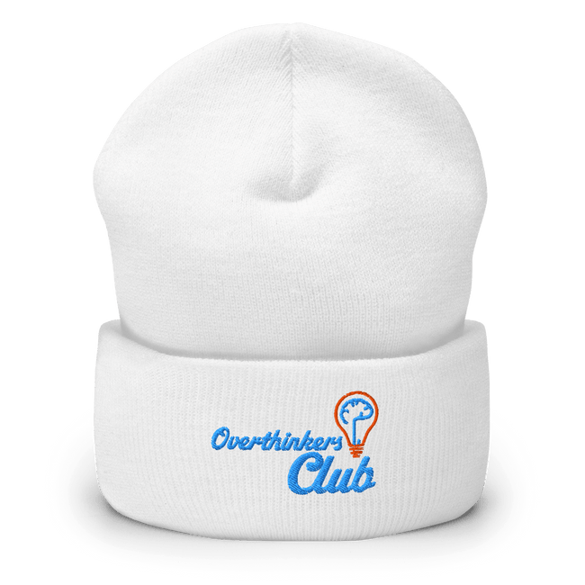 Overthinkers Club — Overthinking & Anxiety Beanie by Lumo — mental health apparel for overthinkers