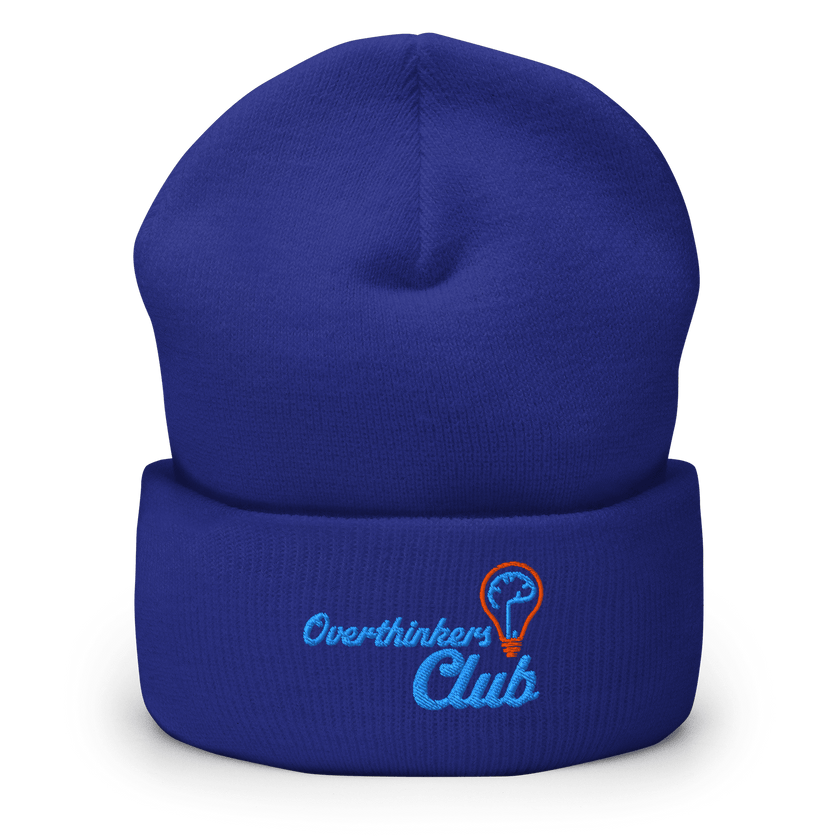 Overthinkers Club — Overthinking & Anxiety Beanie by Lumo — mental health apparel for overthinkers