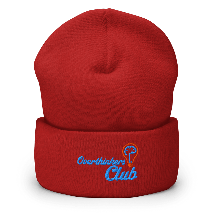 Overthinkers Club — Overthinking & Anxiety Beanie by Lumo — mental health apparel for overthinkers