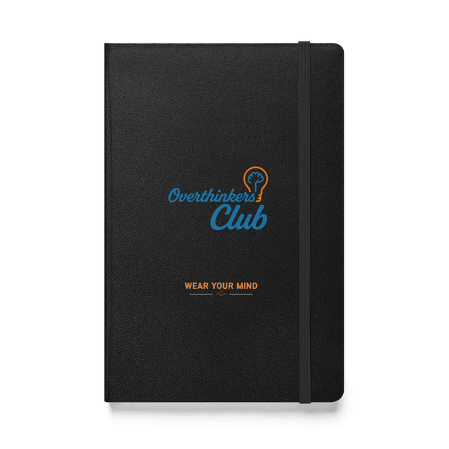 Overthinkers Club — Overthinking & Anxiety Hardcover Notebook by Lumo — mental health apparel for overthinkers