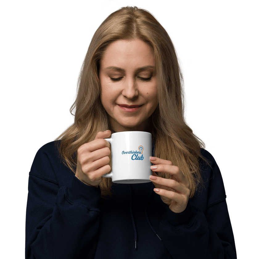 Overthinkers Club — Overthinking & Anxiety Mug by Lumo — mental health apparel for overthinkers