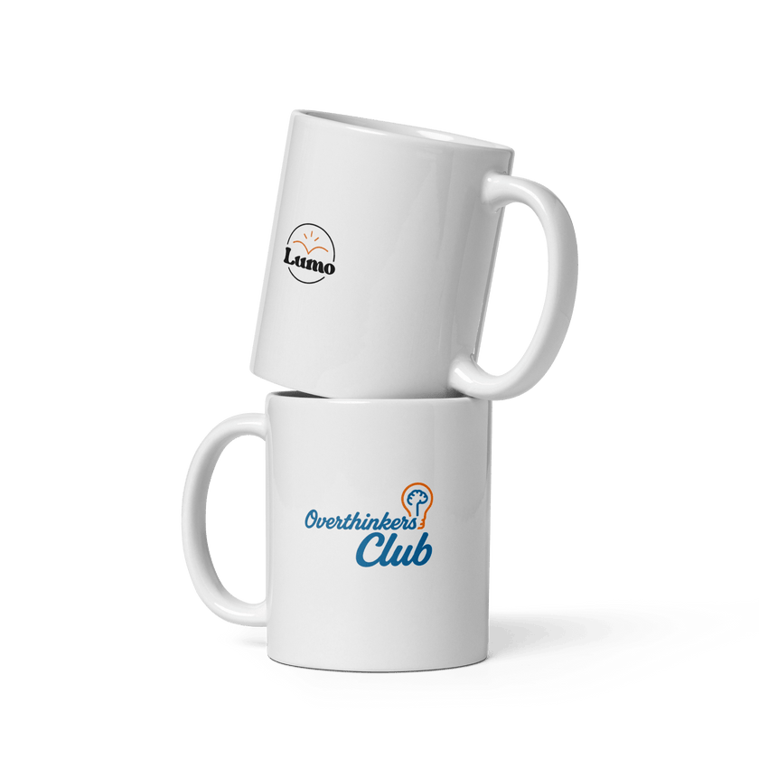 Overthinkers Club — Overthinking & Anxiety Mug by Lumo — mental health apparel for overthinkers