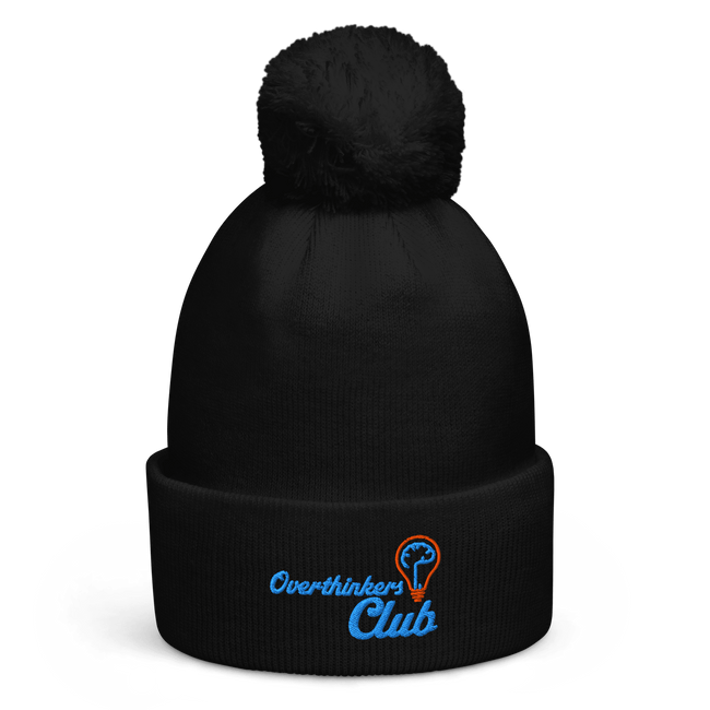 Overthinkers Club — Overthinking & Anxiety Pom Pom Beanie by Lumo — mental health apparel for overthinkers
