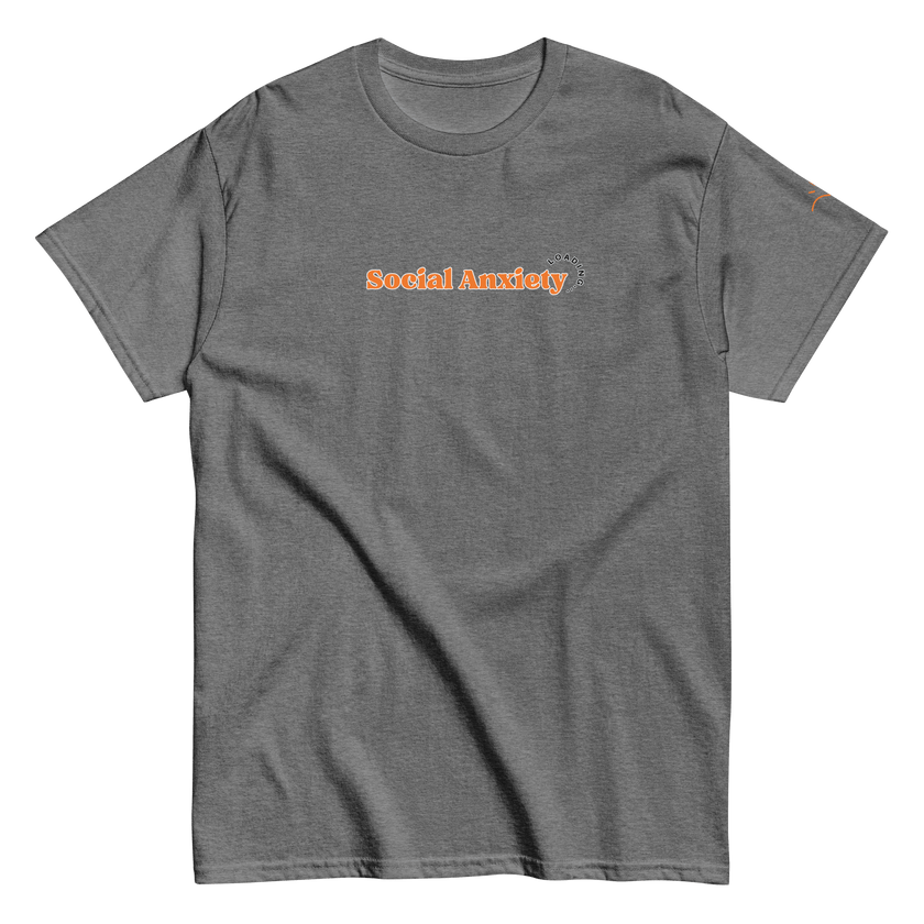 Social Anxiety Loading… — Social Anxiety & Mental Health T-Shirt by Lumo — mental health apparel for overthinkers