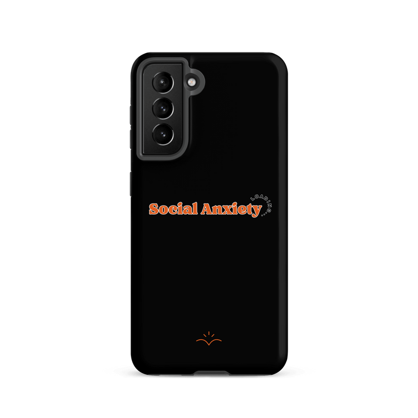 Social Anxiety Loading… — Social Anxiety & Mental Health Tough Case for Samsung® by Lumo — mental health apparel for overthinkers