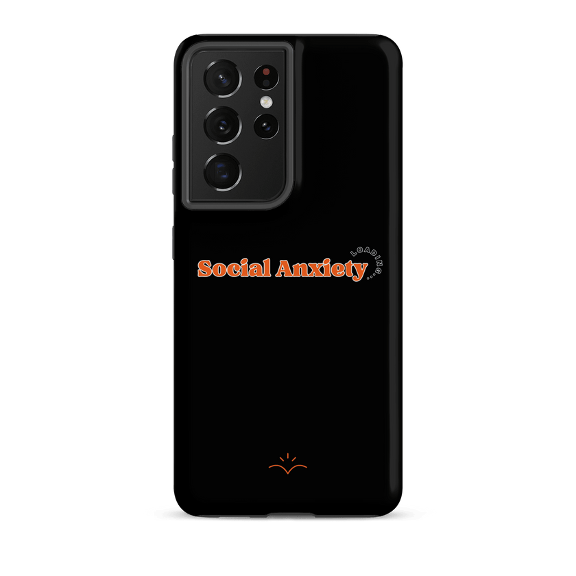 Social Anxiety Loading… — Social Anxiety & Mental Health Tough Case for Samsung® by Lumo — mental health apparel for overthinkers