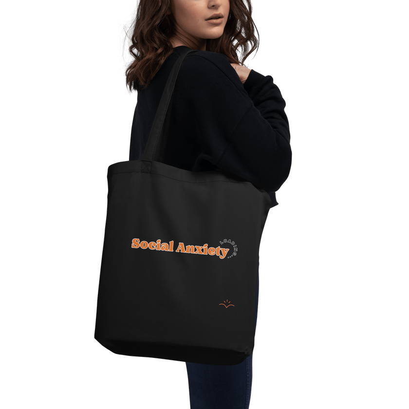Social Anxiety — Social Anxiety & Mental Health Tote Bag by Lumo — mental health apparel for overthinkers